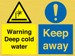 Warning Deep cold water Keep away